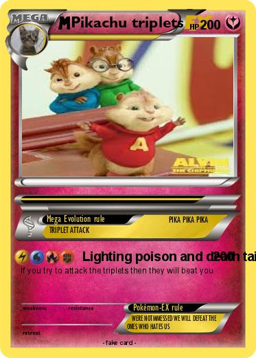 Pokemon Pikachu triplets
