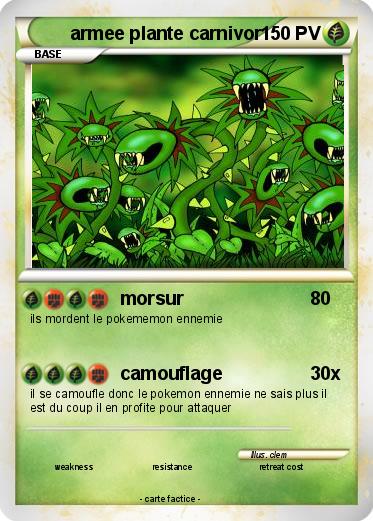 Pokemon armee plante carnivor
