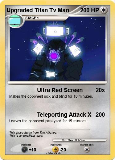 Pokemon Upgraded Titan Tv Man