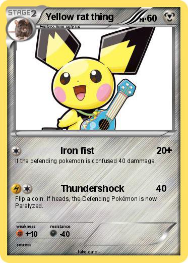 Pokemon Yellow rat thing