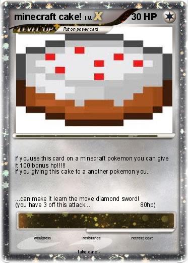 Pokemon minecraft cake!
