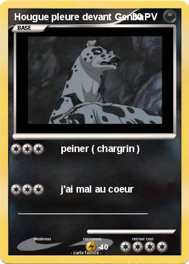 Pokemon Hougue pleure devant Genba