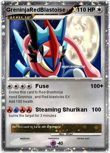 Pokemon GreninjaRedBlastoise