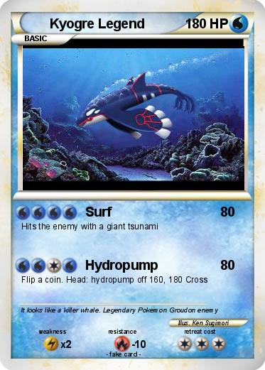 Pokemon Kyogre Legend