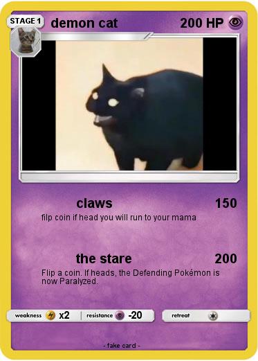 Pokemon demon cat