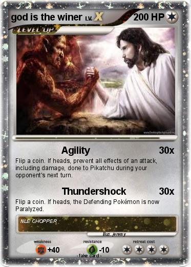 Pokemon god is the winer