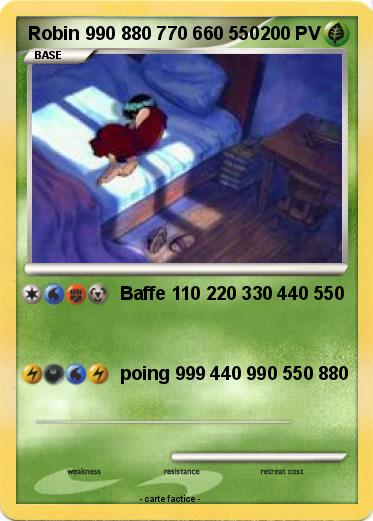 Pokemon Robin 990 880 770 660 550