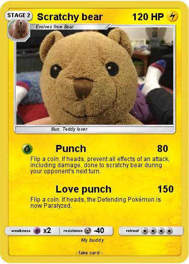 Pokemon Scratchy bear
