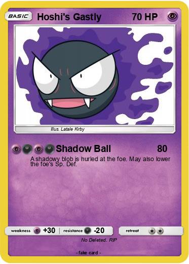 Pokemon Hoshi's Gastly