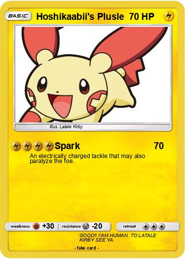 Pokemon Hoshikaabii's Plusle