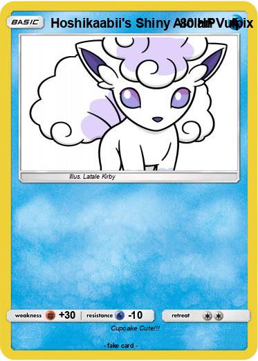 Pokemon Hoshikaabii's Shiny Alolan Vulpix