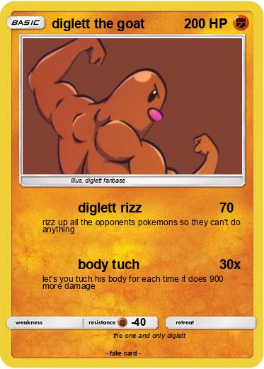 Pokemon diglett the goat