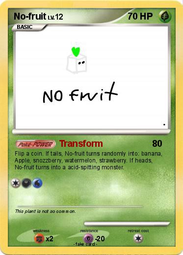 Pokemon No-fruit