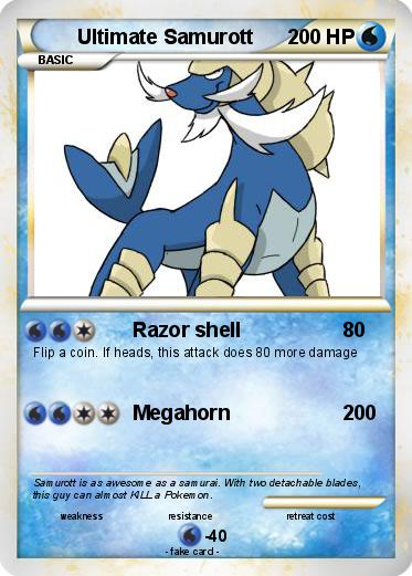 Pokémon Ultimate Samurott - Razor shell - My Pokemon Card