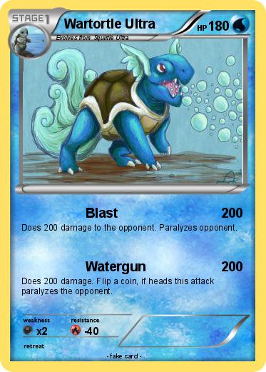 Pokemon Wartortle Ultra