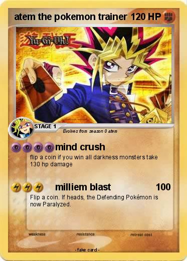 Pokemon atem the pokemon trainer