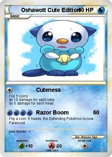 Pokemon Oshawott Cute Edition