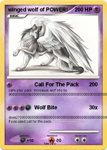 Pokemon winged wolf of POWER!