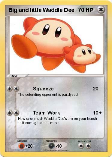 Pokemon Big and little Waddle Dee
