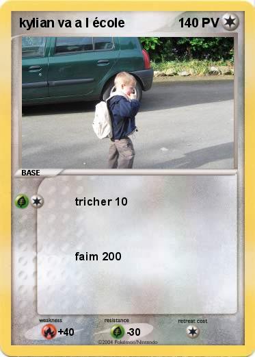 Pokemon kylian va a l école
