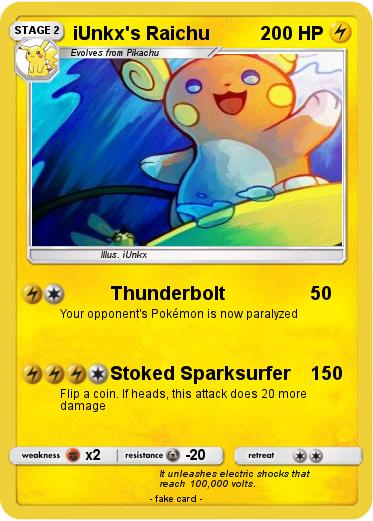 Pokemon iUnkx's Raichu
