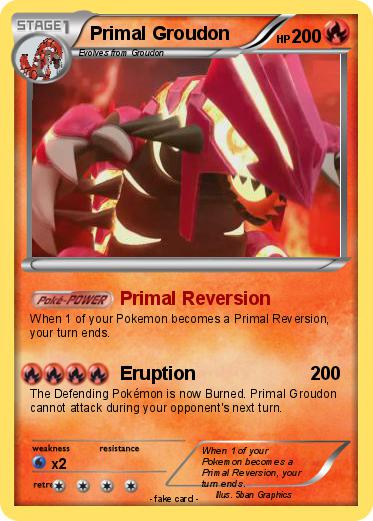 Pokemon Primal Groudon