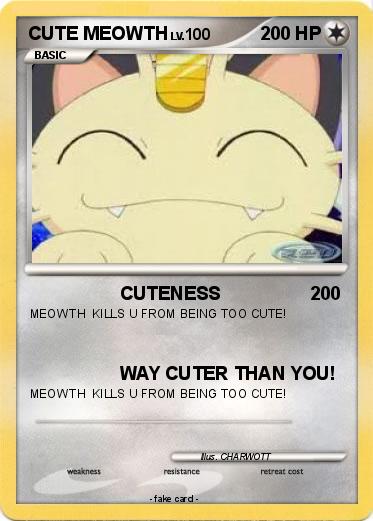 Pokemon CUTE MEOWTH