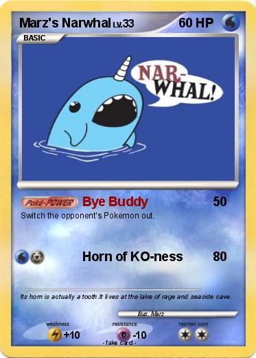 Pokemon Marz's Narwhal
