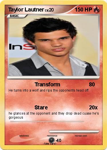 Pokemon Taylor Lautner