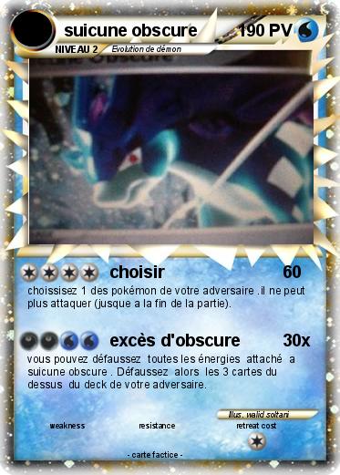 Pokemon suicune obscure