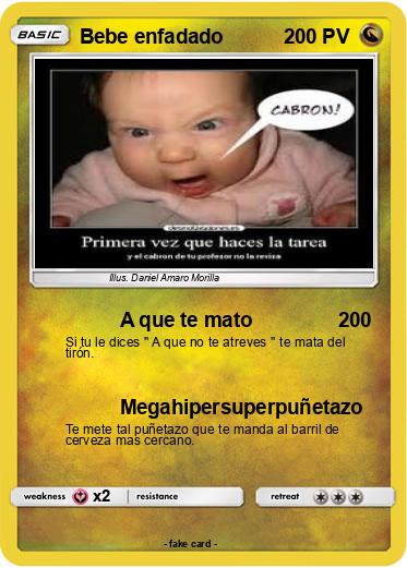 Pokemon Bebe enfadado