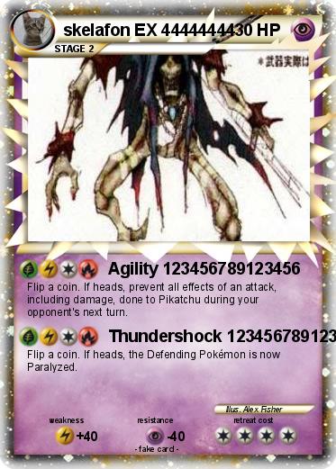 Pokemon skelafon EX 44444444