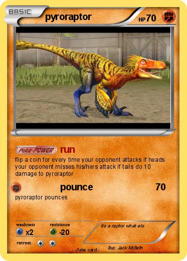 Pokemon pyroraptor