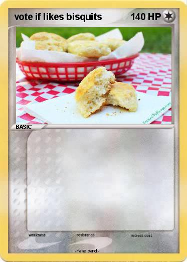 Pokemon vote if likes bisquits