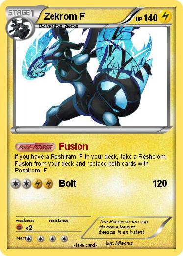 Pokemon Zekrom F
