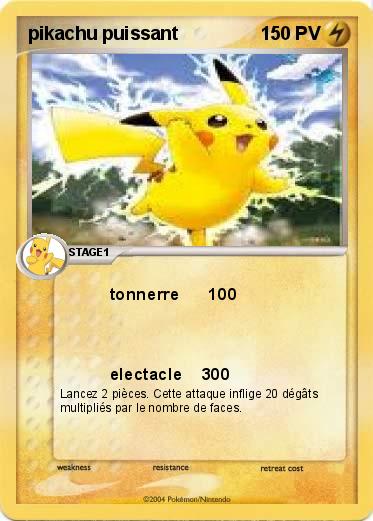 Pokemon pikachu puissant