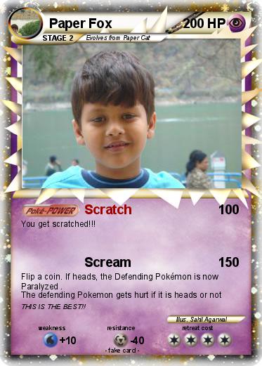 Pokemon Paper Fox