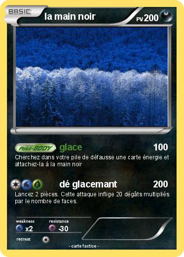 Pokemon la main noir
