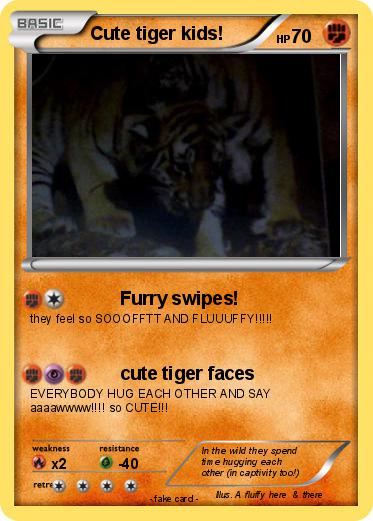 Pokemon Cute tiger kids!
