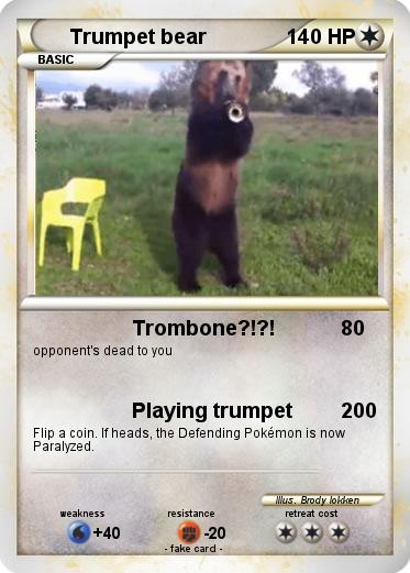 Pokemon Trumpet bear