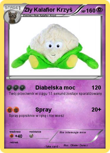 Pokemon Zły Kalafior Krzyś
