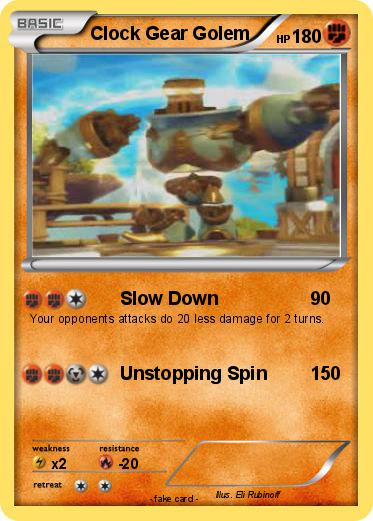 Pokemon Clock Gear Golem