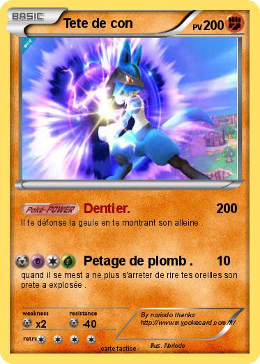 Pokemon Tete de con