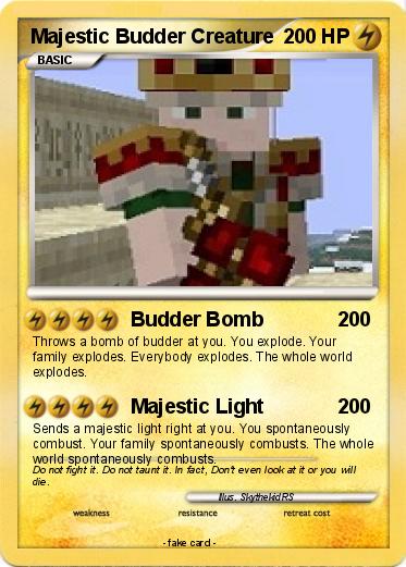 Pokemon Majestic Budder Creature