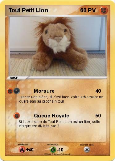 Pokemon Tout Petit Lion