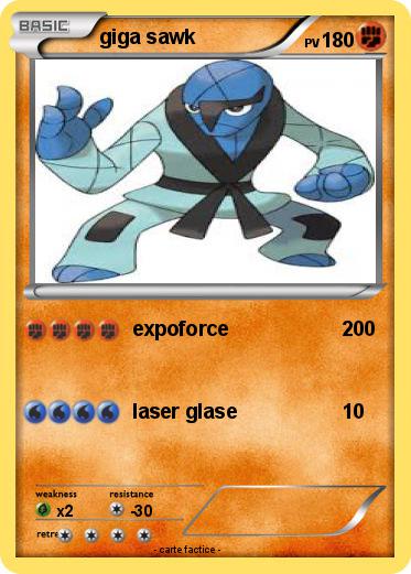 Pokemon giga sawk