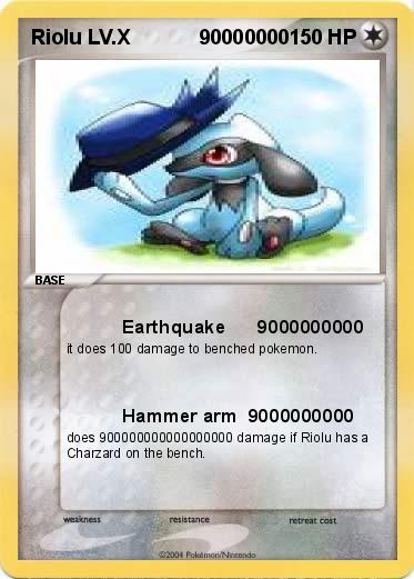 Pokemon Riolu LV.X            90000000
