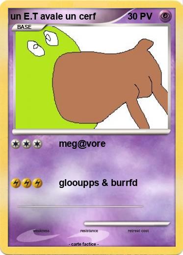 Pokemon un E.T avale un cerf