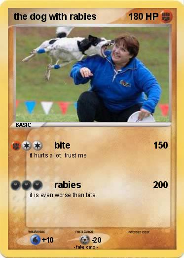 Pokemon the dog with rabies