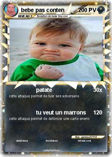 Pokemon bebe pas conten